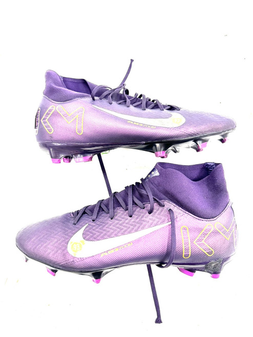 Vist Large View of Product Image Which is Used Nike Soccer Cleats Purple Senior 10.5