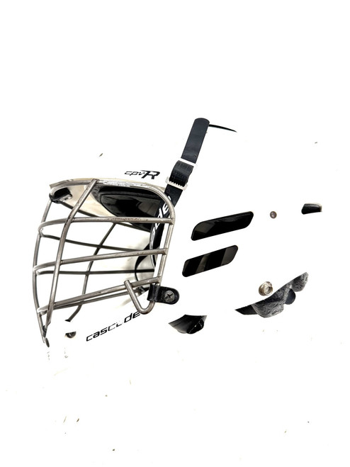 Vist Large View of Product Image Which is Used Cascade CPVR Lacrosse Helmet White XS