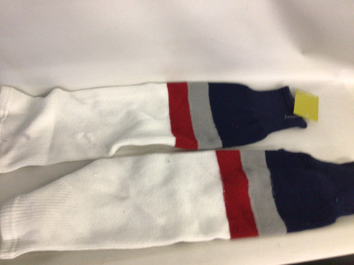 Vist Large View of Product Image Which is Used Hockey Sock White Adult