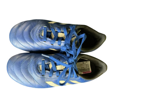 Vist Large View of Product Image Which is Used Adidas Soccer Cleats Royal Blue Junior 02