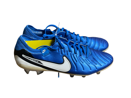 Vist Large View of Product Image Which is Used Nike TIEMPO Soccer Cleats Royal Blue Senior 7.5