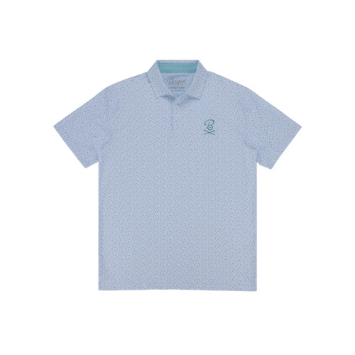 Vist Large View of Product Image Which is Barstool Pin Seeking Polo White/Teal