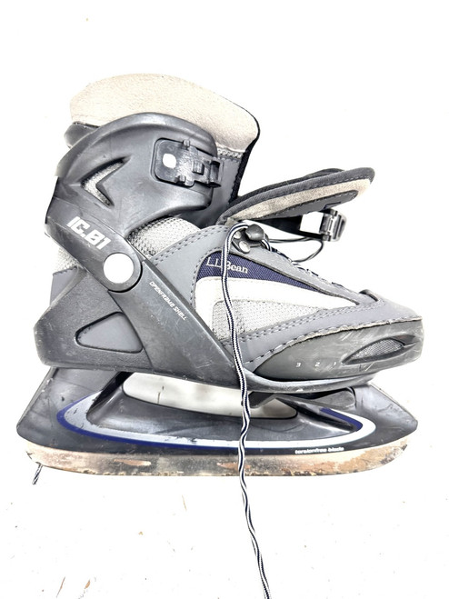 Vist Large View of Product Image Which is Used LL BEAN ADJ 1-3 Boys Softboot Skate Black Adjustable