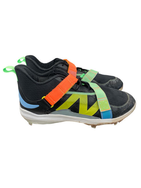 Vist Large View of Product Image Which is Used New Balance FUEL CELL METAL CLEAT BB/SB Cleats Black Senior 12.5