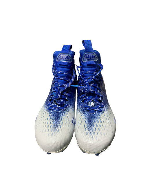 Vist Large View of Product Image Which is Used Under Armour Adult FB Cleats Royal Blue Senior 10.5