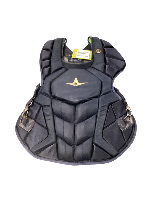 Vist Large View of Product Image Which is Used All Star CHEST Catchers Chest Protector Navy Blue Adult
