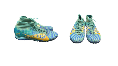 Vist Large View of Product Image Which is Used Nike MERCURIAL AIR ZOOM Soccer Indoor Shoes Royal Blue Senior 8.5
