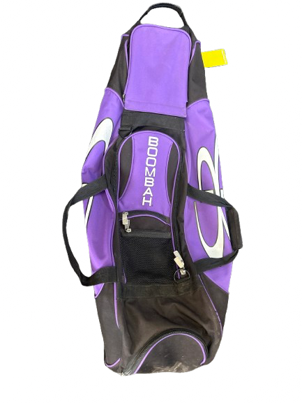 Vist Large View of Product Image Which is Used BoomBah ROLLER BAG BB/SB Player Wheeled Bag Black And Purple
