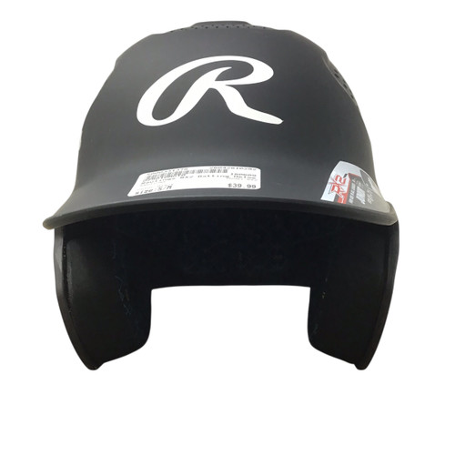 Vist Large View of Product Image Which is Used Rawlings RX2 Batting Helmet No Mask Black S/M