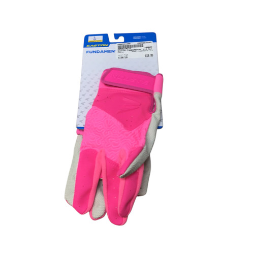 Vist Large View of Product Image Which is Used Easton FUNDAMENTAL 2.0 BB/SB Batting Gloves Pink Womens LG