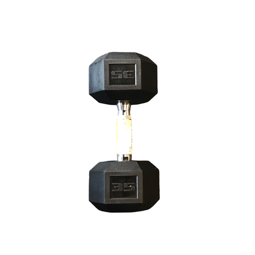 Vist Large View of Product Image Which is New CAP 35 LB COATED DUMBBELL