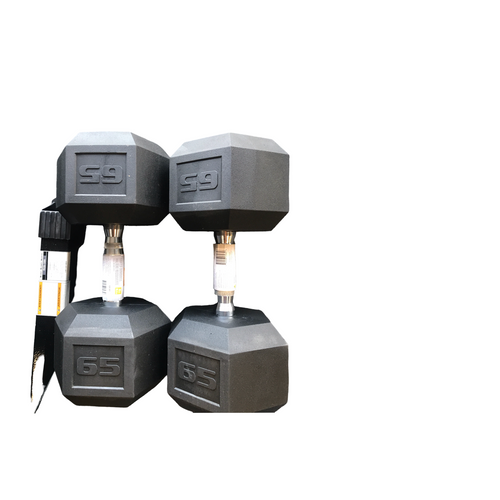 Vist Large View of Product Image Which is New CAP 65 LB COATED DUMBBELL