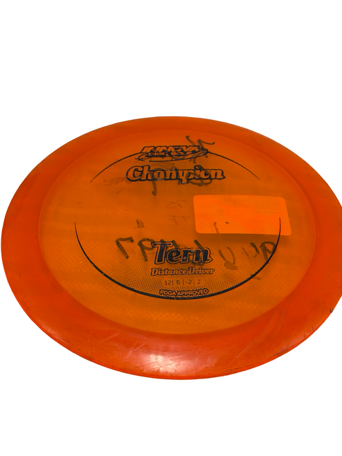 Vist Large View of Product Image Which is Used Innova CHAMPION TERN Disc Golf Driver Orange 168g