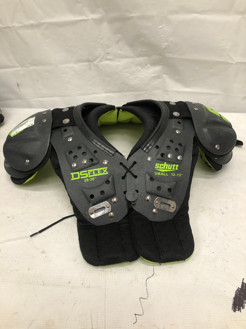Vist Large View of Product Image Which is Used Schutt DS FLEX FB Shoulder Pads Black SM