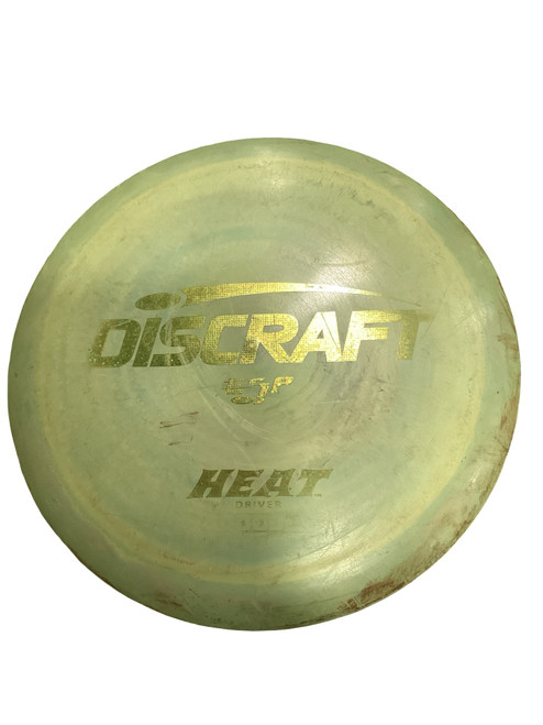 Vist Large View of Product Image Which is Used Discraft HEAT Disc Golf Driver Neon Green