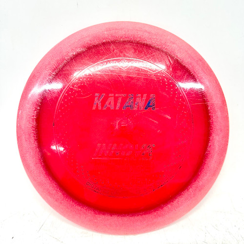 Vist Large View of Product Image Which is Used Innova BLIZZARD CHAMPION KATANA Disc Golf Driver Red 158g