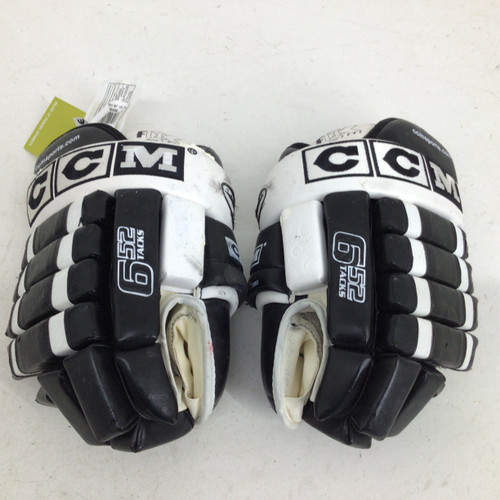 Vist Large View of Product Image Which is Used CCM TACKS 652 SR 14IN HOCKEY GLOVES Senior Gloves Black 14"