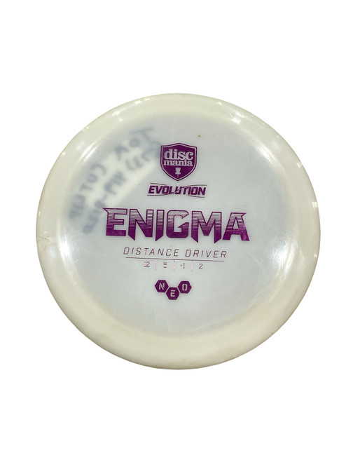 Vist Large View of Product Image Which is Used Discmania NEO ENIGMA Disc Golf Driver White