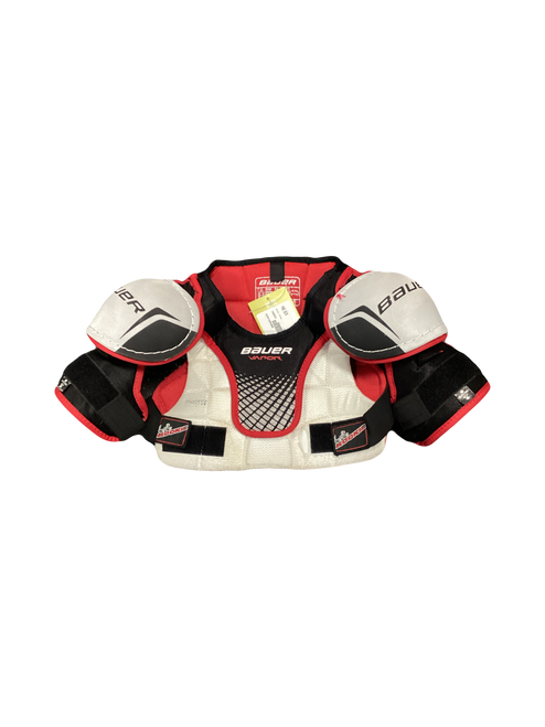 Vist Large View of Product Image Which is Used Bauer VAPOR Youth Shoulder Pads MD