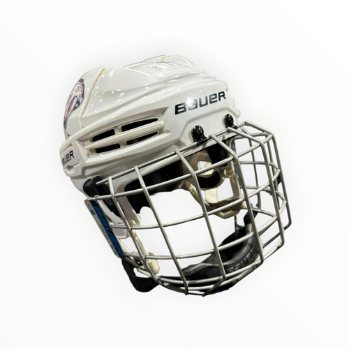 Vist Large View of Product Image Which is Used Bauer IMS 5.0 Helmet Cage Combo White MD