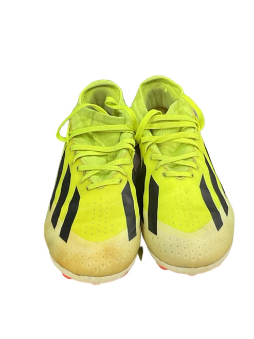 Vist Large View of Product Image Which is Used Adidas CRAZYFAST Soccer Cleats Neon Green Senior 8