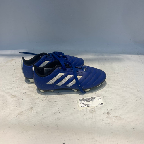 Vist Large View of Product Image Which is Used Adidas Soccer Cleats Royal Blue Youth 12.0
