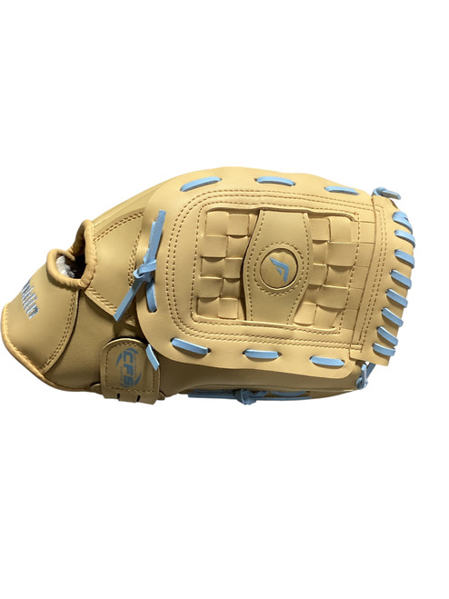 Vist Large View of Product Image Which is Used Franklin FIELDMASTER RH Throw Fastpitch Gloves Brown 12 1/2"