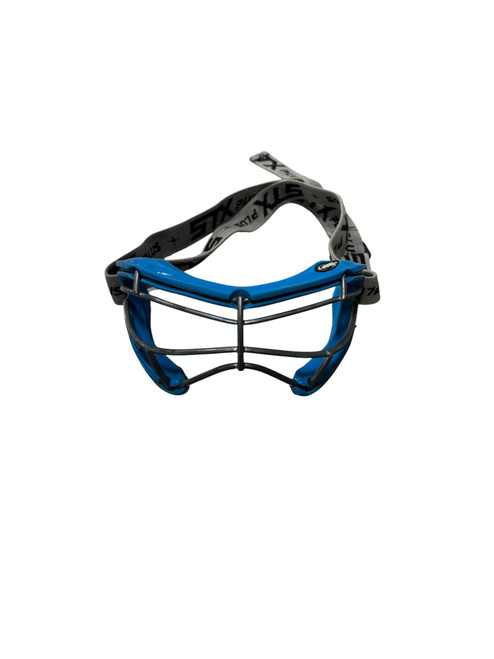 Vist Large View of Product Image Which is Used STX PLUS Lacrosse Facial Protect Royal Blue Youth