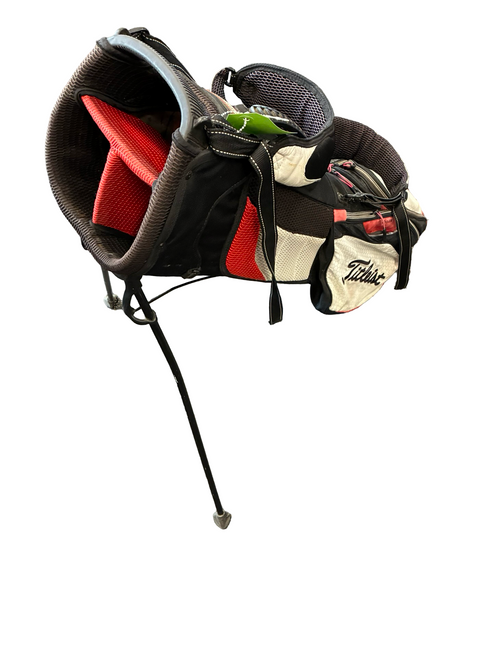 Vist Large View of Product Image Which is Used Titleist 3 WAY STAND BAG Mens Stand Bag Black