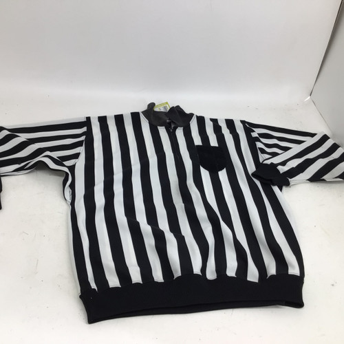 Vist Large View of Product Image Which is Used CCM SR MD REFEREE JERSEY Hockey Tops Senior White MD