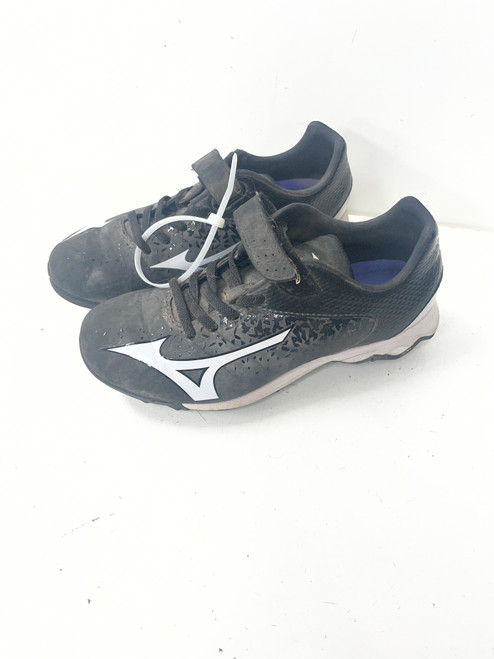Vist Large View of Product Image Which is Used Mizuno FRANCHIES LOW BB/SB Cleats Black Junior 01.5