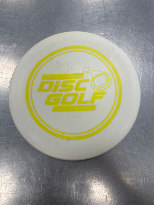 Vist Large View of Product Image Which is Used ULTIMATE MID RANGE Disc Golf Mid Range White