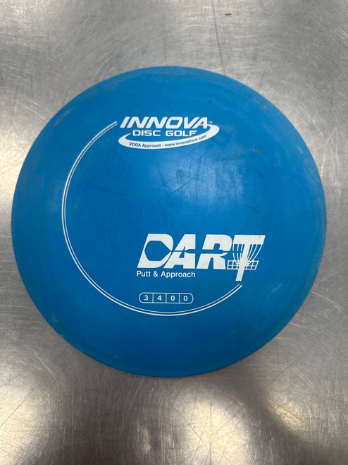 Vist Large View of Product Image Which is Used Innova DX DART Disc Golf Putter Royal Blue