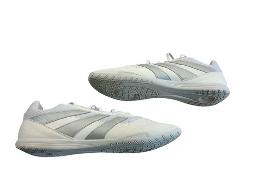 Vist Large View of Product Image Which is Used Adidas Soccer Indoor Shoes White Senior 12