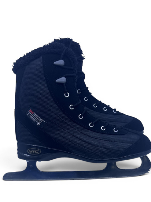 Vist Large View of Product Image Which is Used VIC BLACK SOFTBOOT WomensFigure Skate Black Senior 7