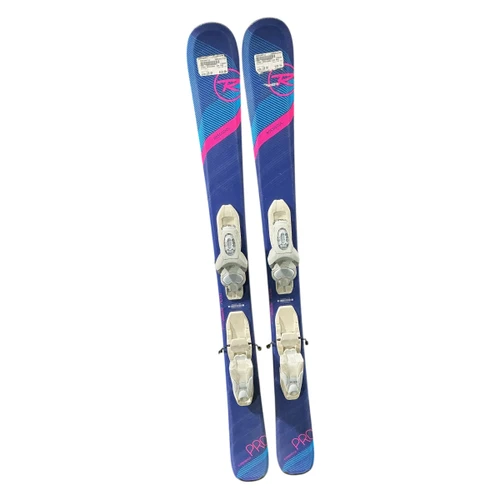 Vist Large View of Product Image Which is Used Rossignol EXP PRO Girls DH Ski/Binding Pink 110 cm