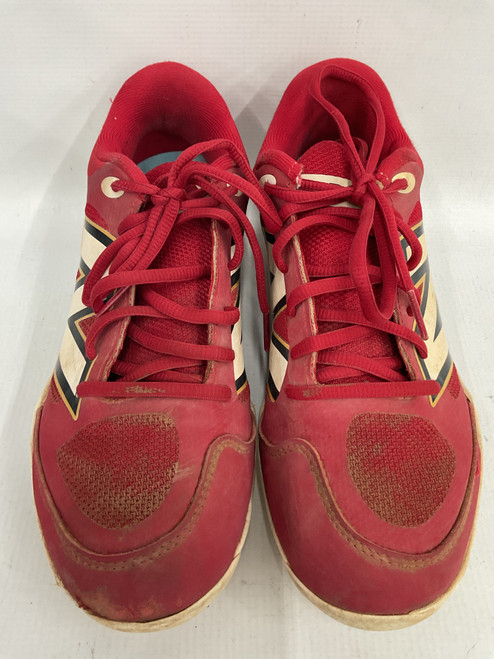 Vist Large View of Product Image Which is Used New Balance 3000V7 BB/SB Cleats Red Senior 6