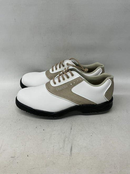 Vist Large View of Product Image Which is Used Foot Joy Mens Golf Shoes White Senior 8.5