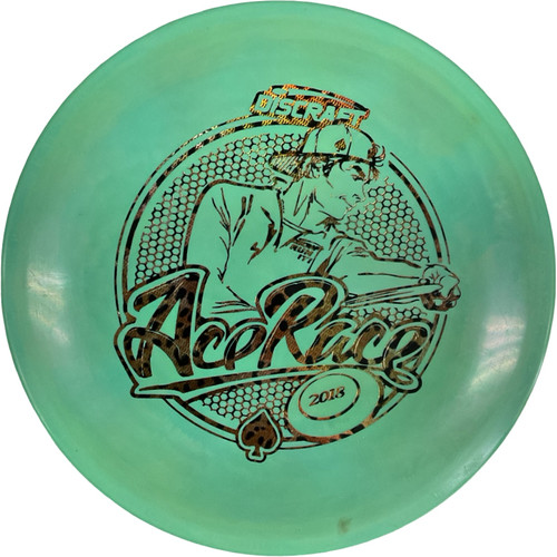 Vist Large View of Product Image Which is Used Discraft ESP SOL ACE RACE 2018 Disc Golf Mid Range Green 169g