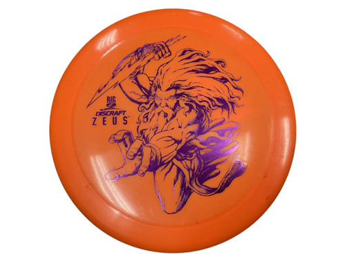 Vist Large View of Product Image Which is USED Discraft BIG Z ZEUS Disc Golf Driver Orange 172g