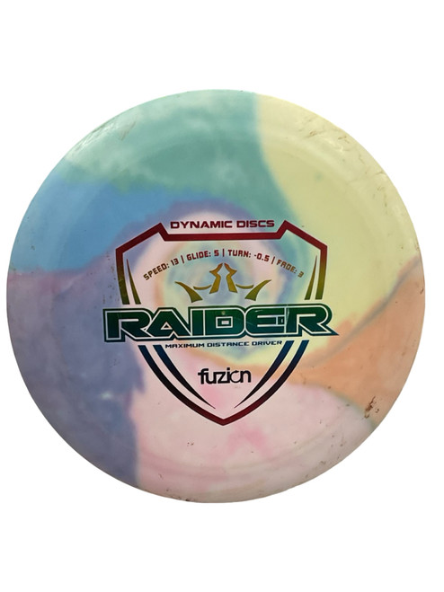 Vist Large View of Product Image Which is Used Dynamic Discs FUZION RAIDER Disc Golf Driver Purple 173g