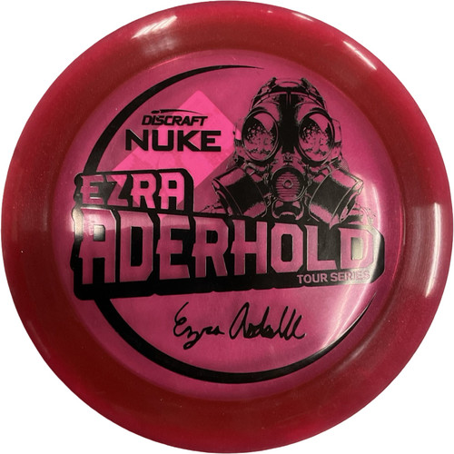 Vist Large View of Product Image Which is Used Discraft METALLIC Z NUKE EA Disc Golf Driver Red 174g