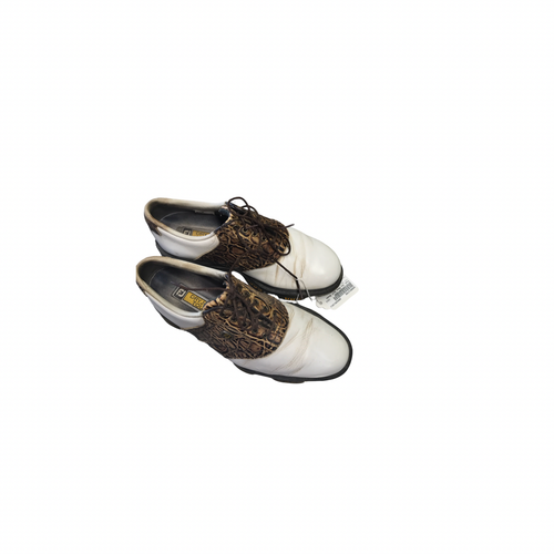 Vist Large View of Product Image Which is Used Foot Joy Mens Golf Shoes White Senior 8.5