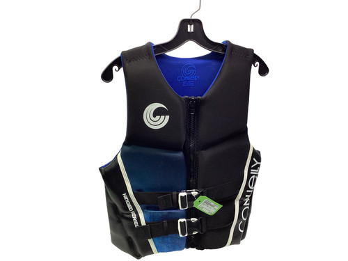 Vist Large View of Product Image Which is Used Connely Adult PFD Black And Royal Blue MD