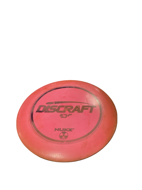Vist Large View of Product Image Which is Used Discraft NUKE DRIVER Disc Golf Driver Coral