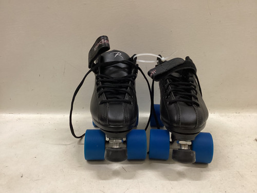 Vist Large View of Product Image Which is Used Riedell CAYMAN Senior Roller Quad Skates Black Senior 8