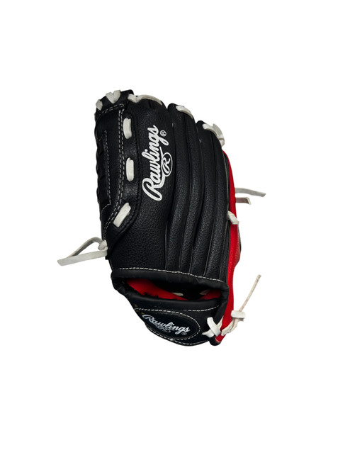Vist Large View of Product Image Which is Used Rawlings PLAYER SERIES BB/SB Glove LH Throw Red 9"