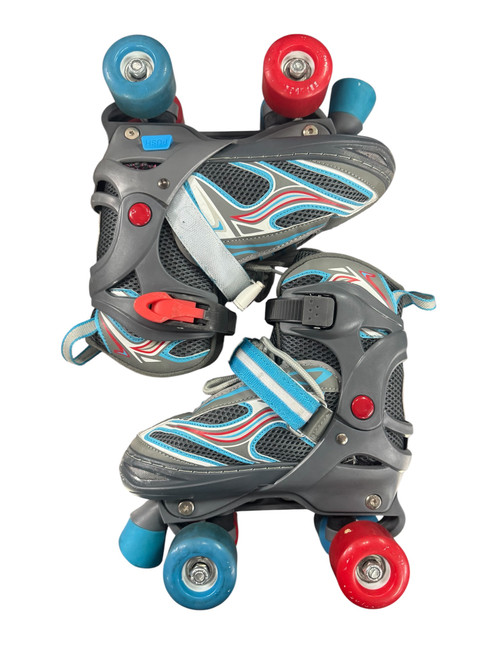 Vist Large View of Product Image Which is Used Schwinn ADJUSTABLE SKATES Junior Roller Quad Skates Royal Blue Junior 04