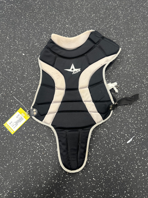 Vist Large View of Product Image Which is Used All Star CP1216PS Catchers Chest Protector Black Youth
