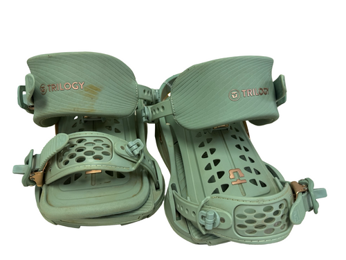 Vist Large View of Product Image Which is Used Union TRILOGY Womens Snowboard Bindings Teal SM
